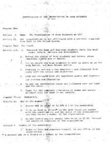 Thumbnail of Organization of Arab Students (OAS)